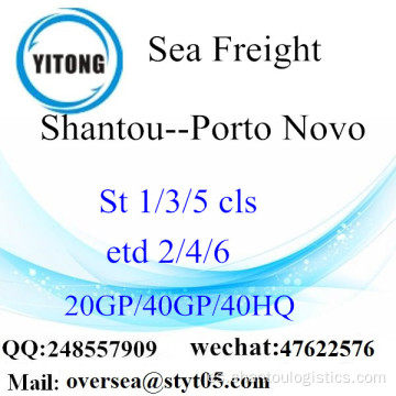 Shantou Puerto de carga marítima de envío a Porto Novo